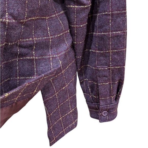 Faconnable Purple Plaid Women's Jacket - Picture 8 of 14